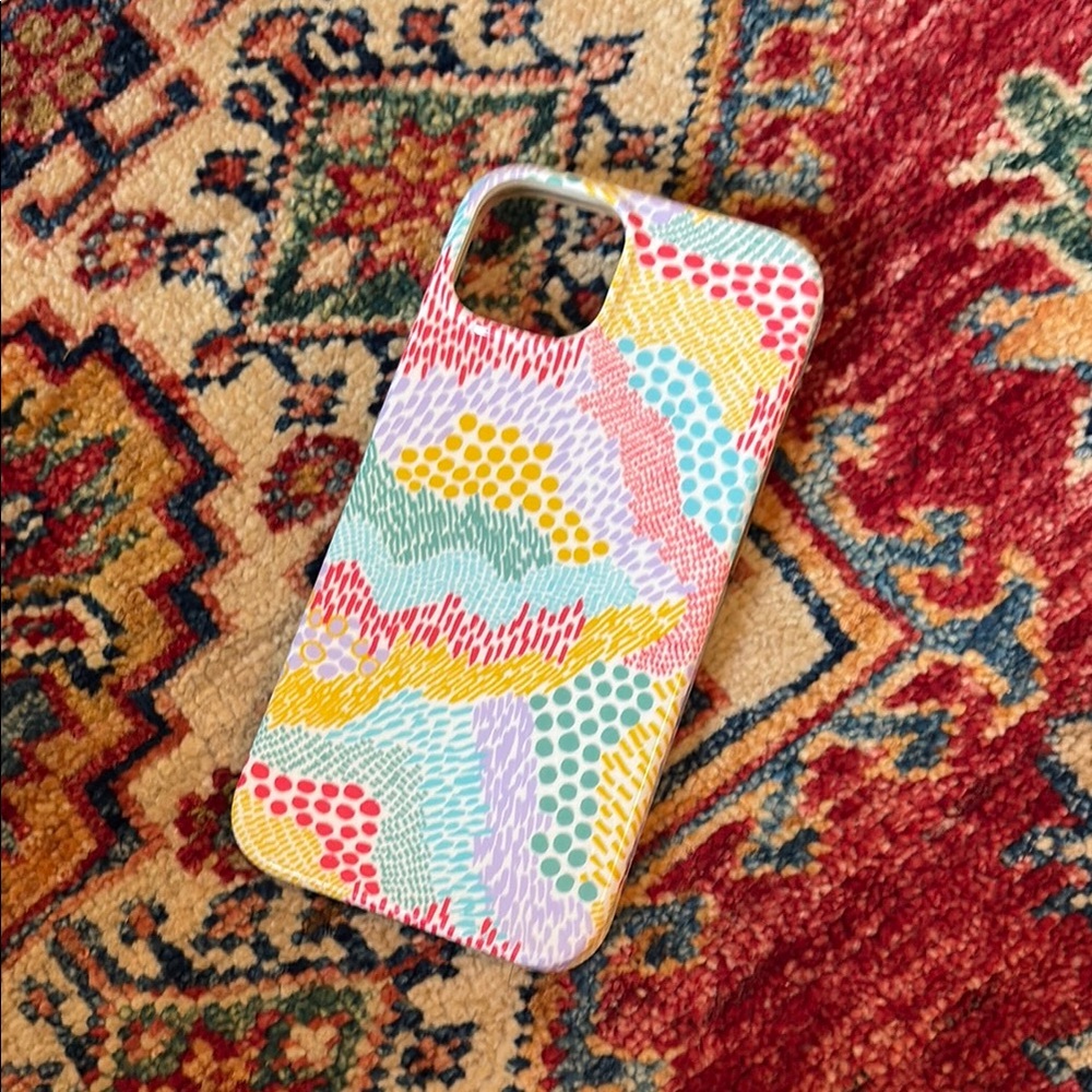 Red and Yellow Abstract Pattern iPhone 13 Case